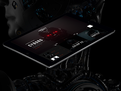 CYBORG black branding colorfull design flat interface ui ux web webdesign