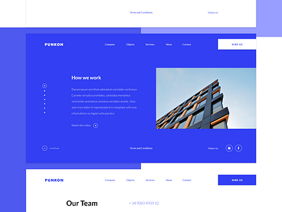 Punkon Architectural design black branding colorfull design flat interface ui ux web webdesign