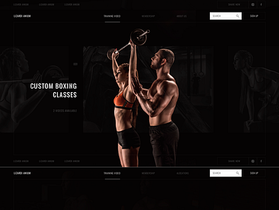 Website specialized in training. black colorfull flat interaction interface typography ui ux web webdesign
