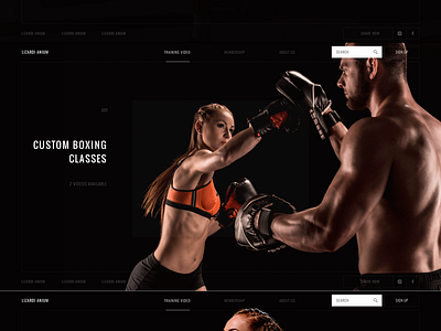 Website proposal dedicated to personalized training.