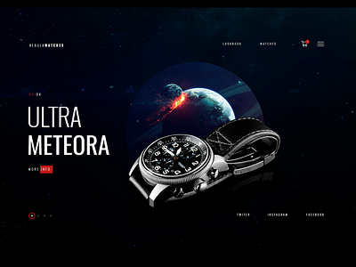 watches concept website nebula