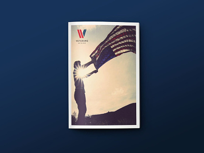 Veteran's On The Rise branding charity layout logo magazine non profit print design veterans washington dc