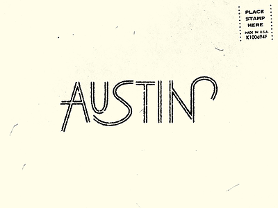 Austin atx austin goodtype lettering lonestar postcard stamps texas typography usa vintage