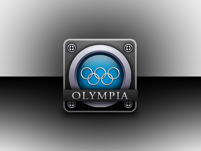 Carbon Fiber Olympia icon photoshop