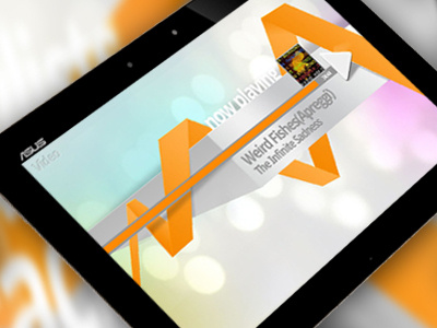 3D music player - Play part 3d android music player tablet ui