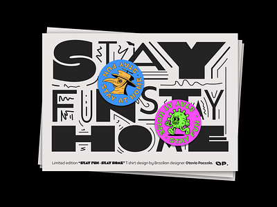 Stay Fun, Stay Home design poster poster art vector