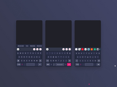 Keyboard for Peiky app design ui ux