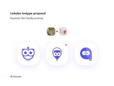 Lobubo isotype proposal app branding design icon logo