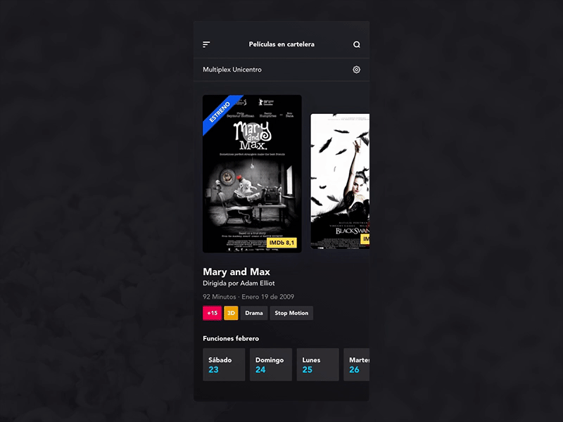 Cineco app app billboard cinema app design interaction redesign ui uidesign