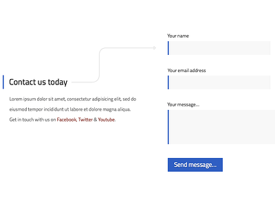 Lil' Contact Form contact form inputs titillium