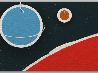Some Planets papercraft planets space textured