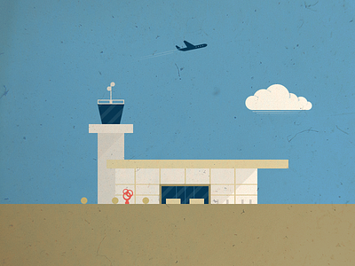 The Airport geometric illustration