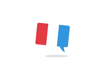 Girlfriend's French Tutoring Logo bubble comment france french tutor