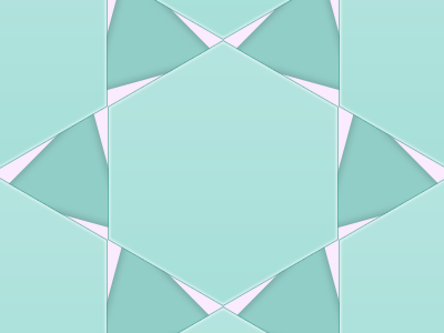 Seafoam Hexagons