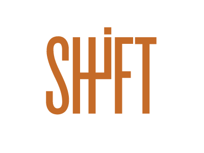 Shift Logo knockout logo