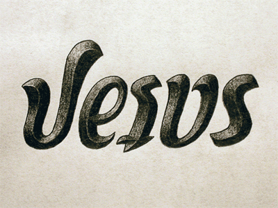 Jesus/Satan Ambigram ambigram lettering script typography