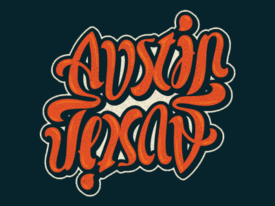 Austin, Texas Ambigram