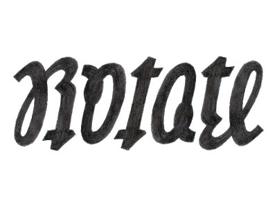 Rotate Ambigram ambigram lettering script typography