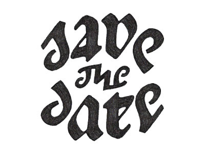 Save The Date Ambigram ambigram lettering script typography