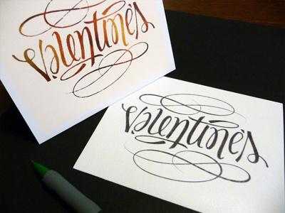 Valentine's Ambigram ambigram calligraphy lettering script typography