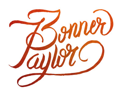 Bonner Taylor curls font lettering name script signature swirls words writing