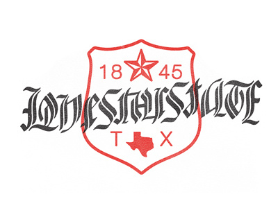 Lone Star State Ambigram ambigram flip font illusion lettering rotate text turn typography words