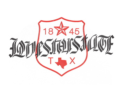 Lone Star State Ambigram