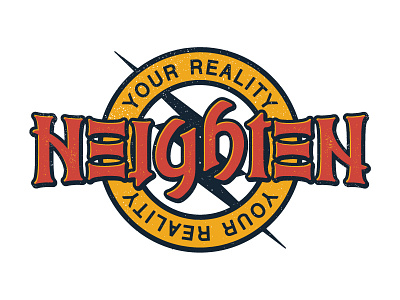 Heighten Your Reality Ambigram illusion letters optical script type typography words