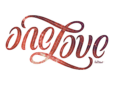 One Love Ambigram