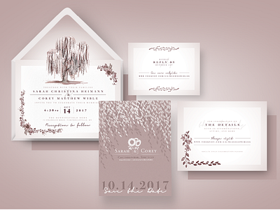 Wedding Invitations envelope liner invitations print wedding