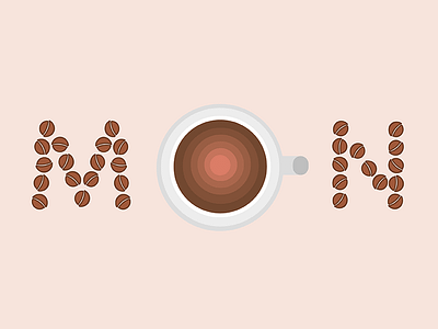 Coffee required ALL of Monday coffee drawing graphic design illo illustration illustrator