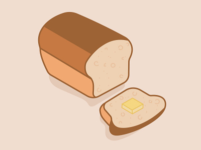 Bread & Butter bread butter drawing illo illustration illustrator loaf