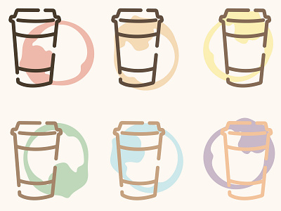 Shades of Coffee coffee coffee cup design drawing graphic design illo illustration illustrator pattern