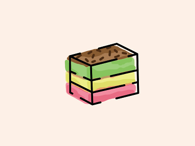 Rainbow Cookie cookie design drawing food food illustration graphic design illo illustration illustrator photoshop rainbow rainbow cookie