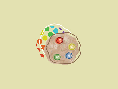 Yum&m cookie design digital painting drawing food food illustration graphic design illo illustration illustrator mm mms photoshop rainbow yum