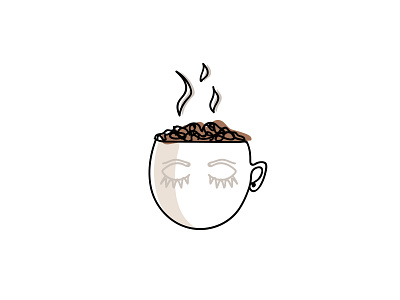 Brain Game brain coffee coffee cup design drawing face graphic design illo illustration illustrator
