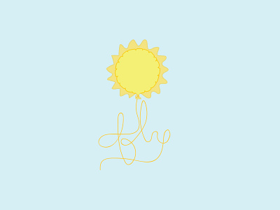Be the Sun balloon design drawing fly graphic design illo illustration illustrator soar sun