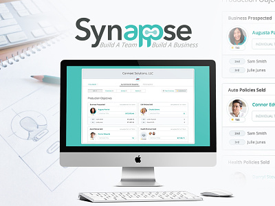 Synappse | Company Snapshot app application evaluations management performance product design teams ui ux design web design