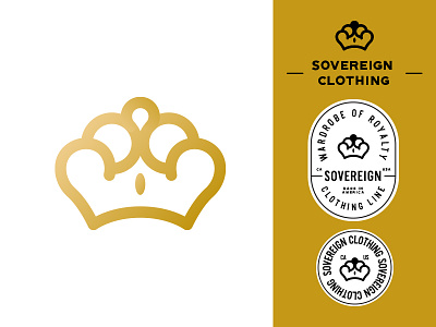 Sovereign Logo brand branding crown design flat horvathdesigns icon logo royal sovereign typography vector