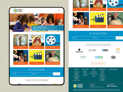 Children's Film Festival website redesign