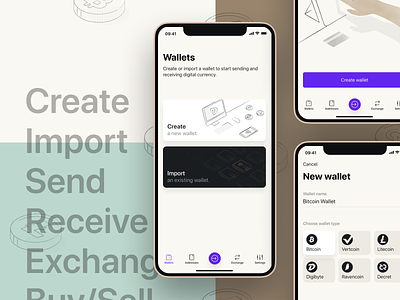 Vertbase app app bitcoin crypto wallet cryptocurrency finances ios app mobile product