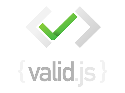 Valid.js code coding dev develop html javascript logo