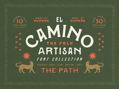 CAMINO Font bohemian design font handmade mexico old retro southwest texas tipography type vintage