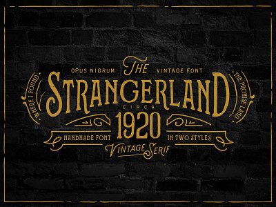 Strangerland Font By Opus Nigrum