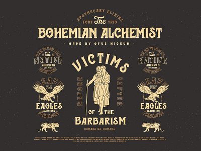 Bohemian Alchemist Font & Badges