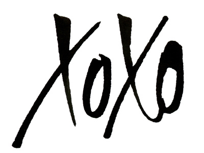 Xoxo calligraphy lettering xoxo