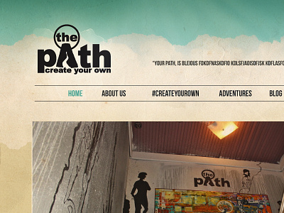Path Outfitters Site Mockup graphic design uiux web design