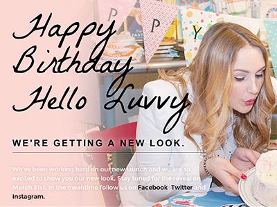 Hello Luvvy Landing Page