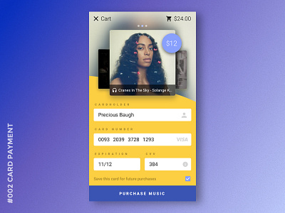 Daily UI #002 Card Payment