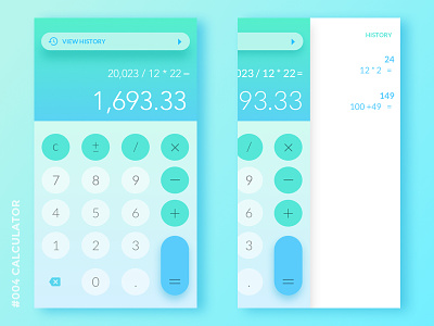 Daily UI #004: Calculator calculator dailyui mobile uiux user interface